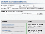 Domainverwaltung mit System