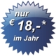 Nur 18 Euro im Jahr