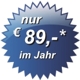 Nur 89 Euro im Jahr